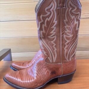 Justin’s men’s lizard skin excellent condition 9.5